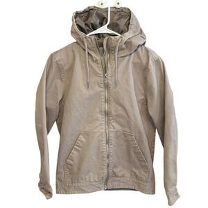 H&M Divided Beige Lightweight Hooded Jacket Women’s Small Casual
